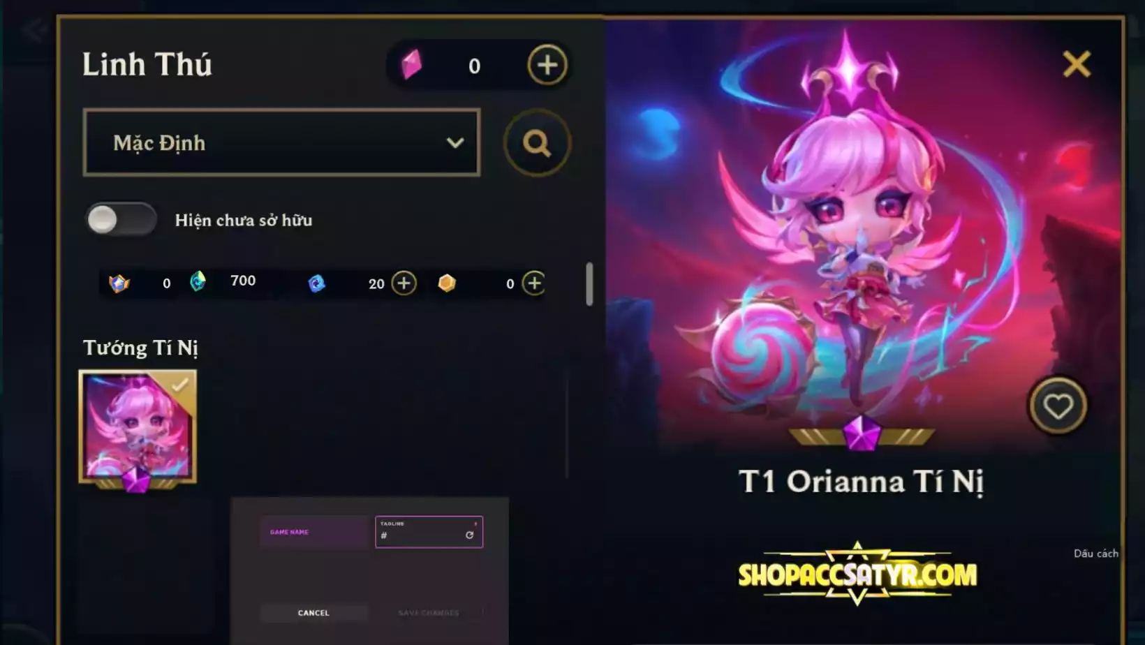 T1 ORIANNA TÍ NỊ CLONE